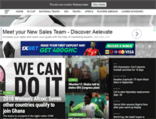 Tablet Screenshot of footy-ghana.com